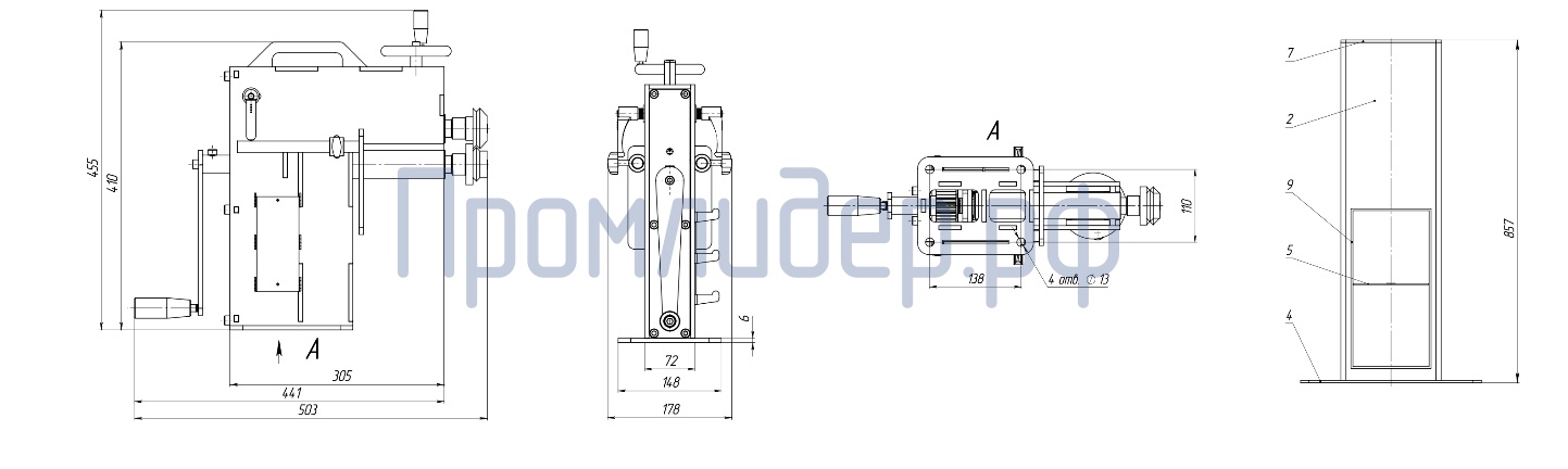 габаритный чертеж зм-160
