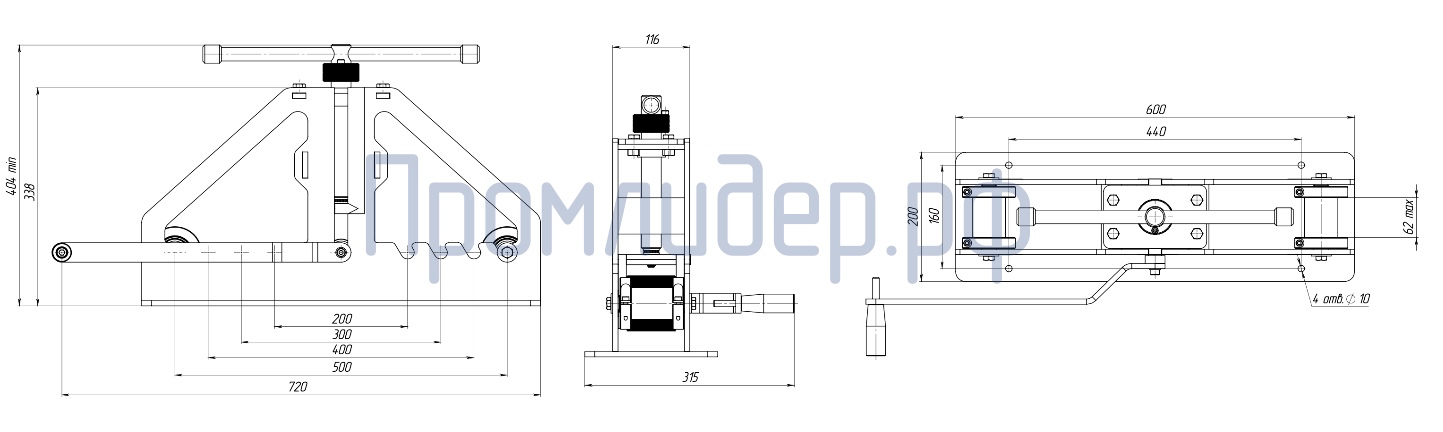 габаритный чертеж тн-60